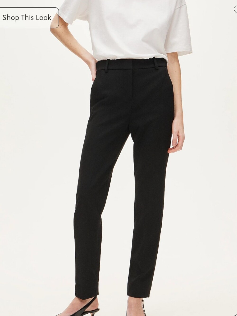 J Crew New Cameron pant in four-season stretch CC435 Size 00 NWT Black - Picture 2 of 6
